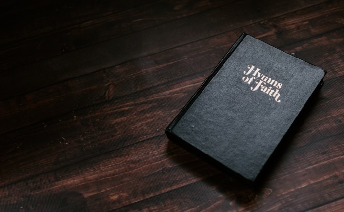 Hymn book photo by Kelly Sikkema